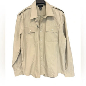 Club Monaco men’s NWOT military  style dress shirt XL